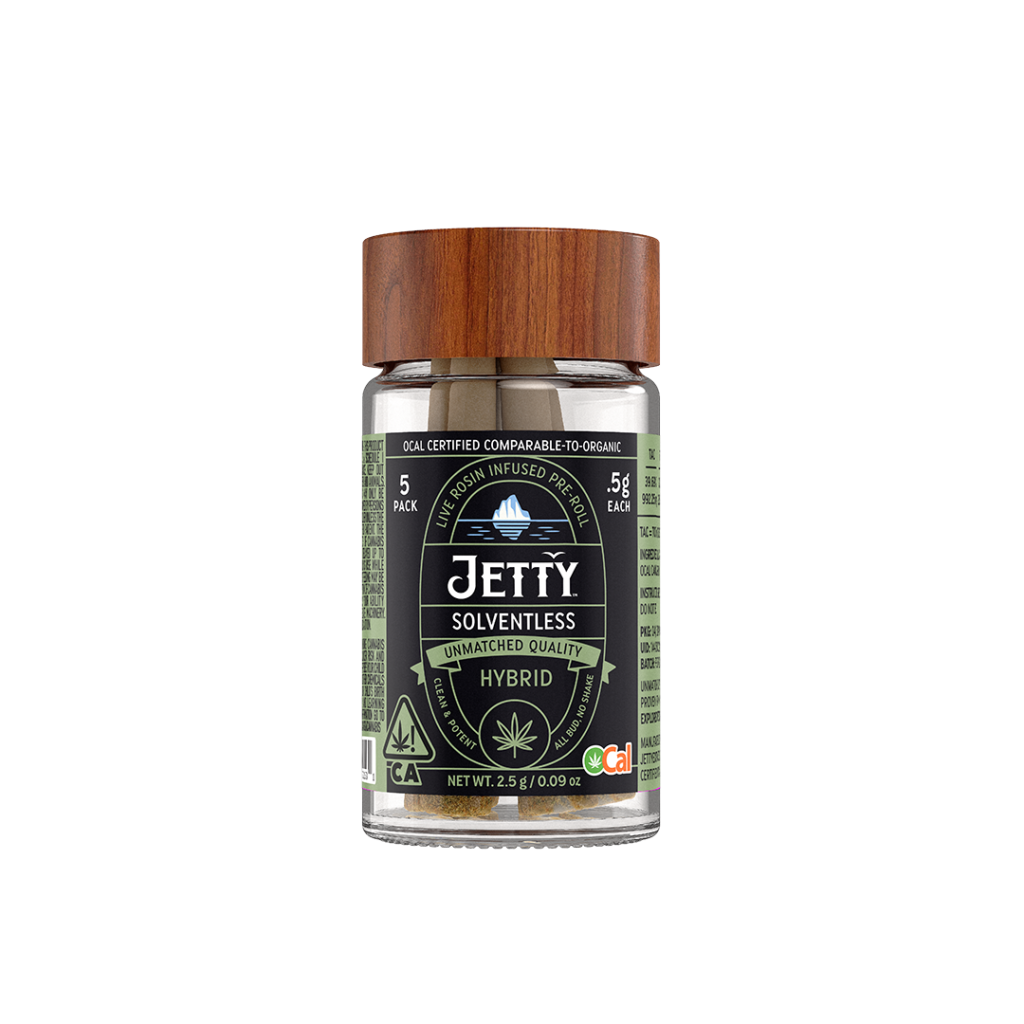 Jetty Solventless hybrid prerolls