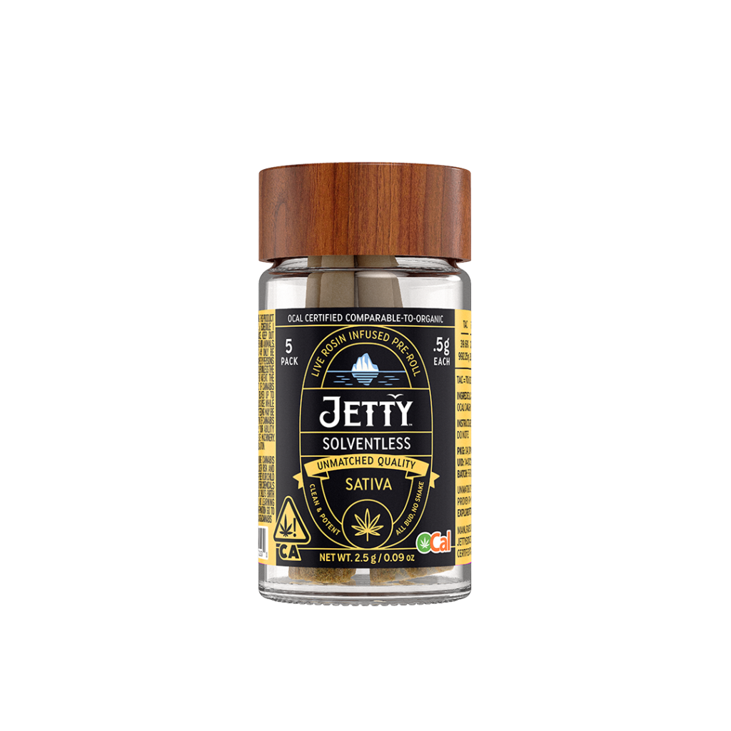 Jetty Solventless sativa prerolls